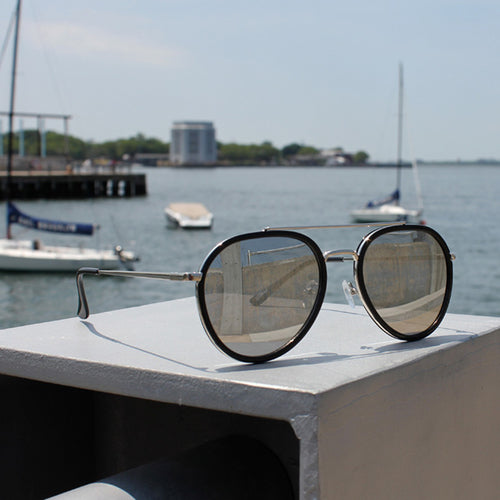 Jase New York Stark Sonnenbrille in Silber